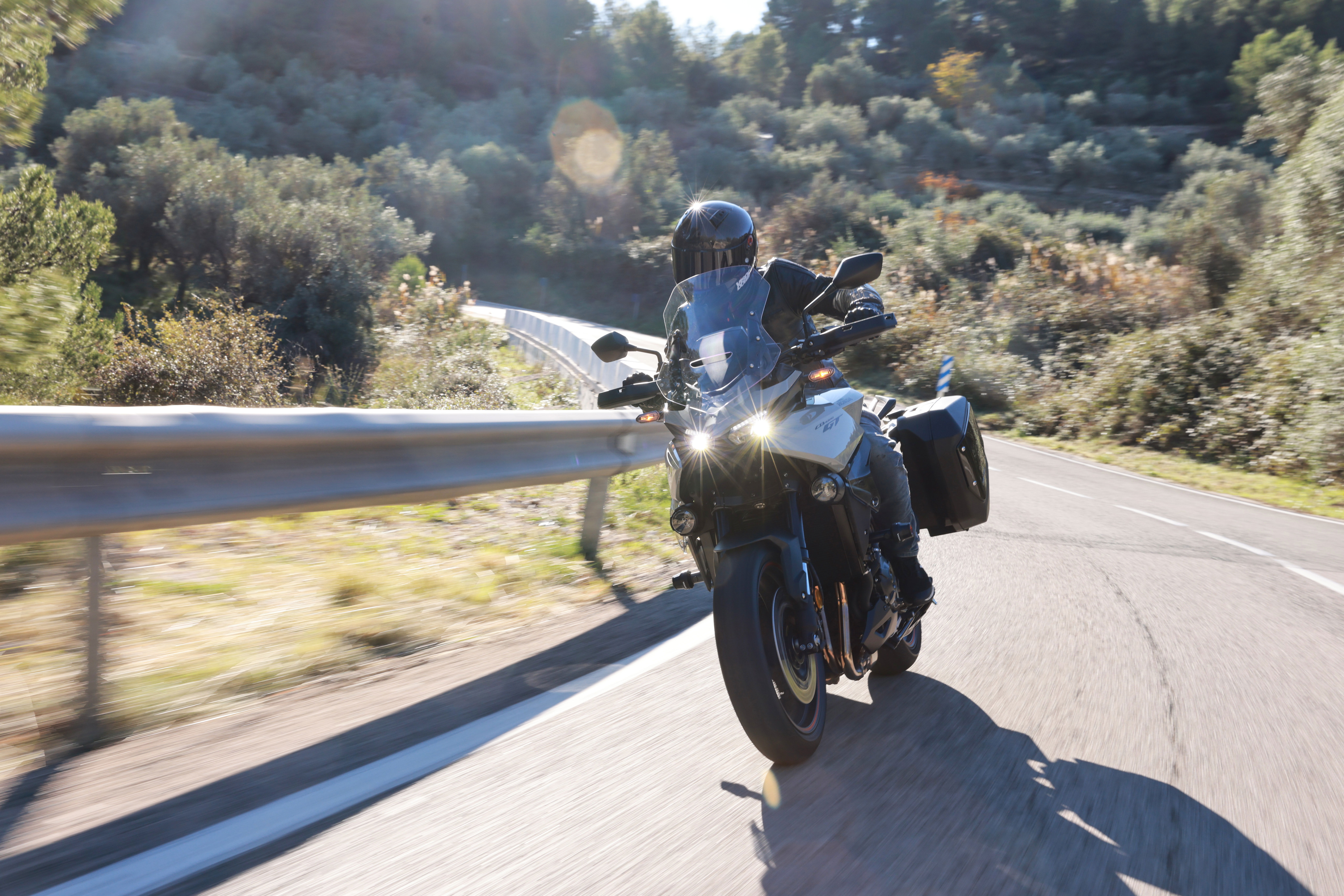 The Honda CB1000GT - riding