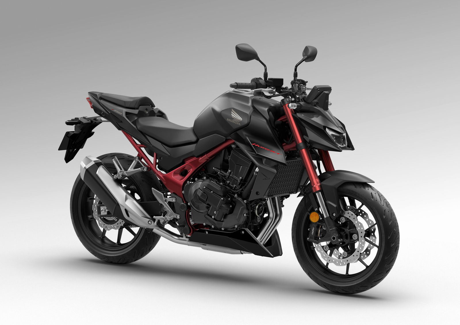 Honda CB750 Hornet in black and red