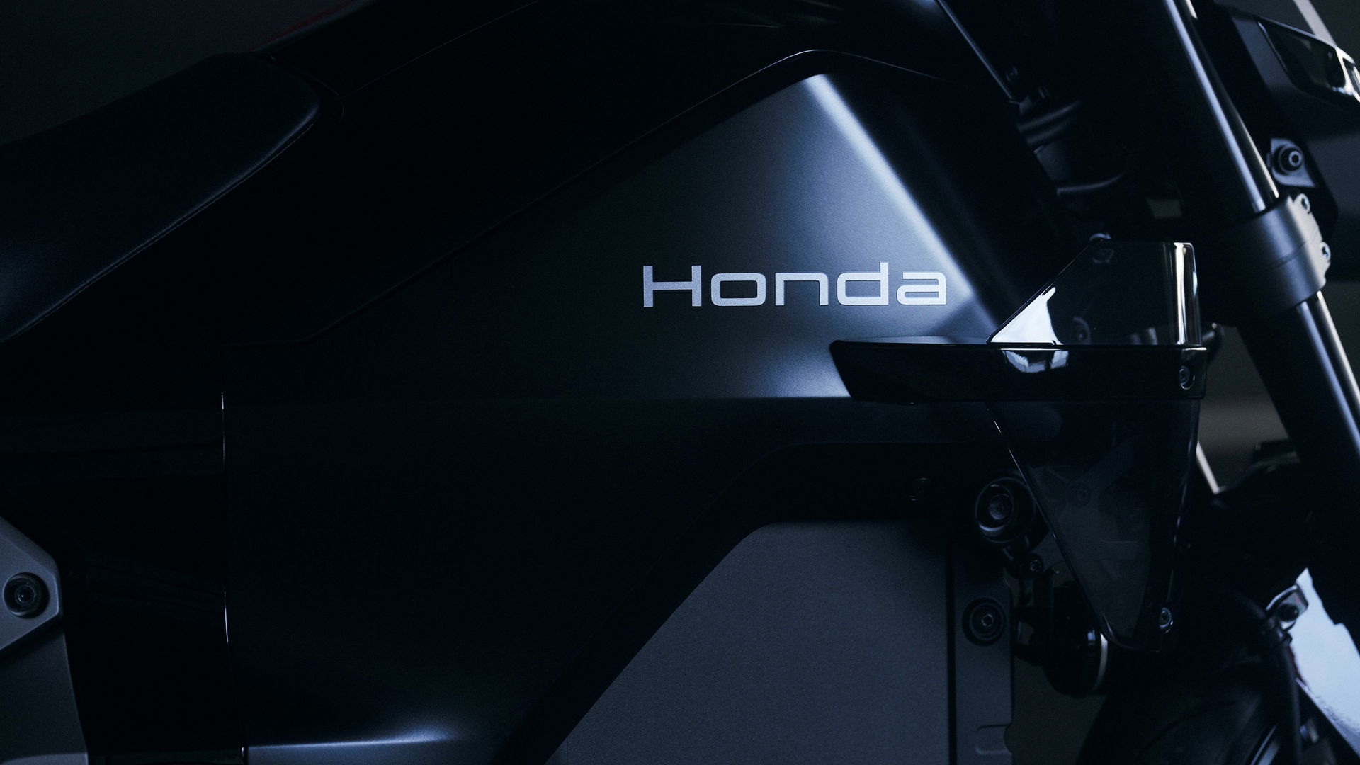 The new Honda badging on the WN7 electric bike