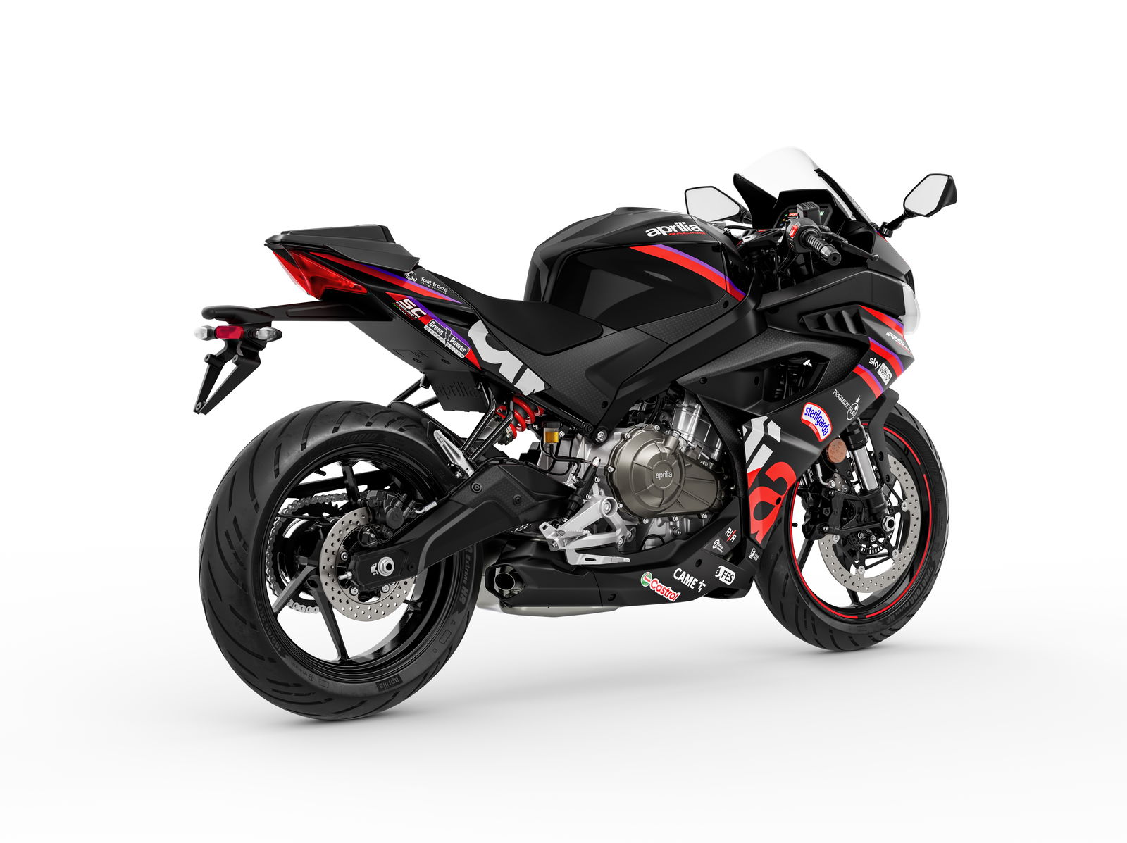 Aprilia's RS457 GP features a quickshifter as standard