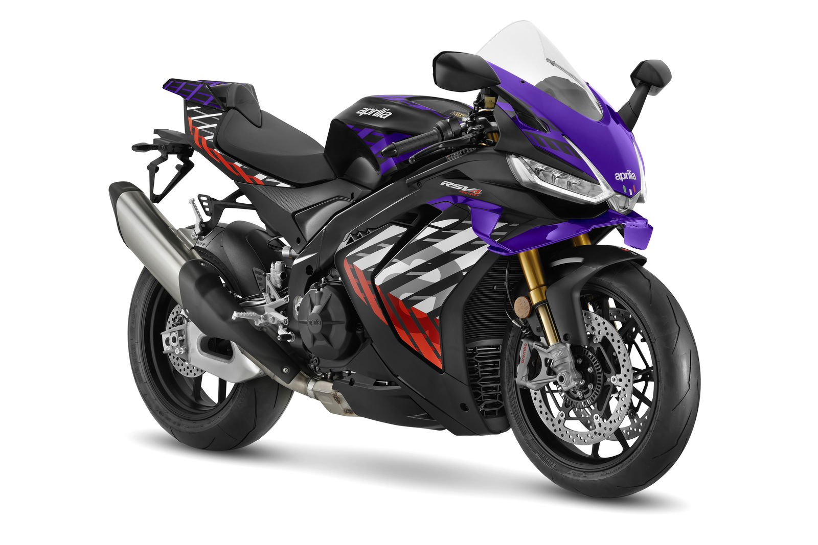Aprilia RSV4 in a purple colourway
