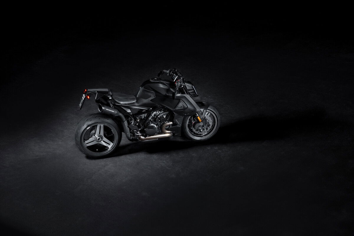 Dark shot of the new KTM Brabus 1400 R Signature