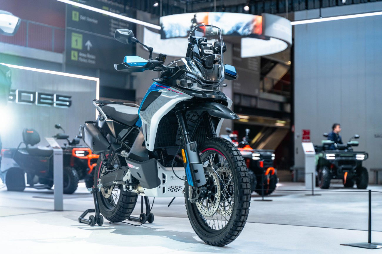 CFMoto presenting its new 1000MT-X at EICMA