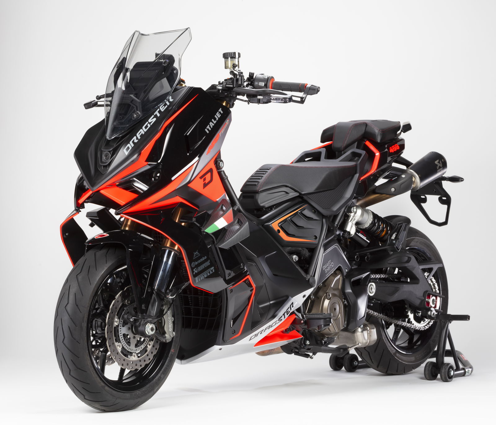 Italjet Dragster 459 with a twin exhaust system