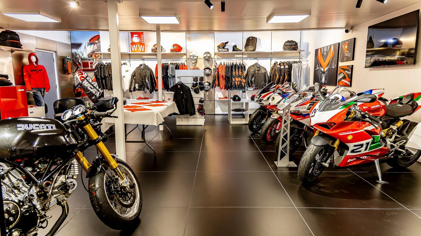 A Ducati motorcycle dealership