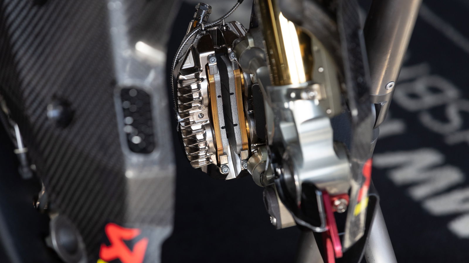 Brembo brakes on a BMW in WorldSBK
