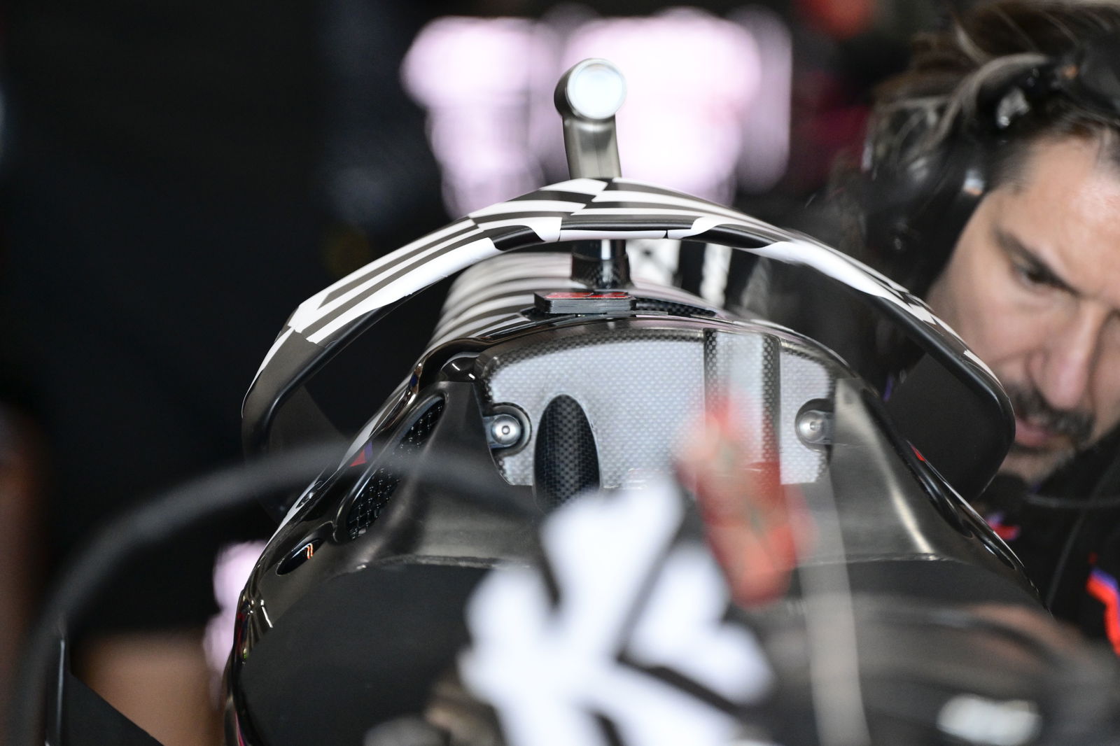 Aprilia's smaller rear wing