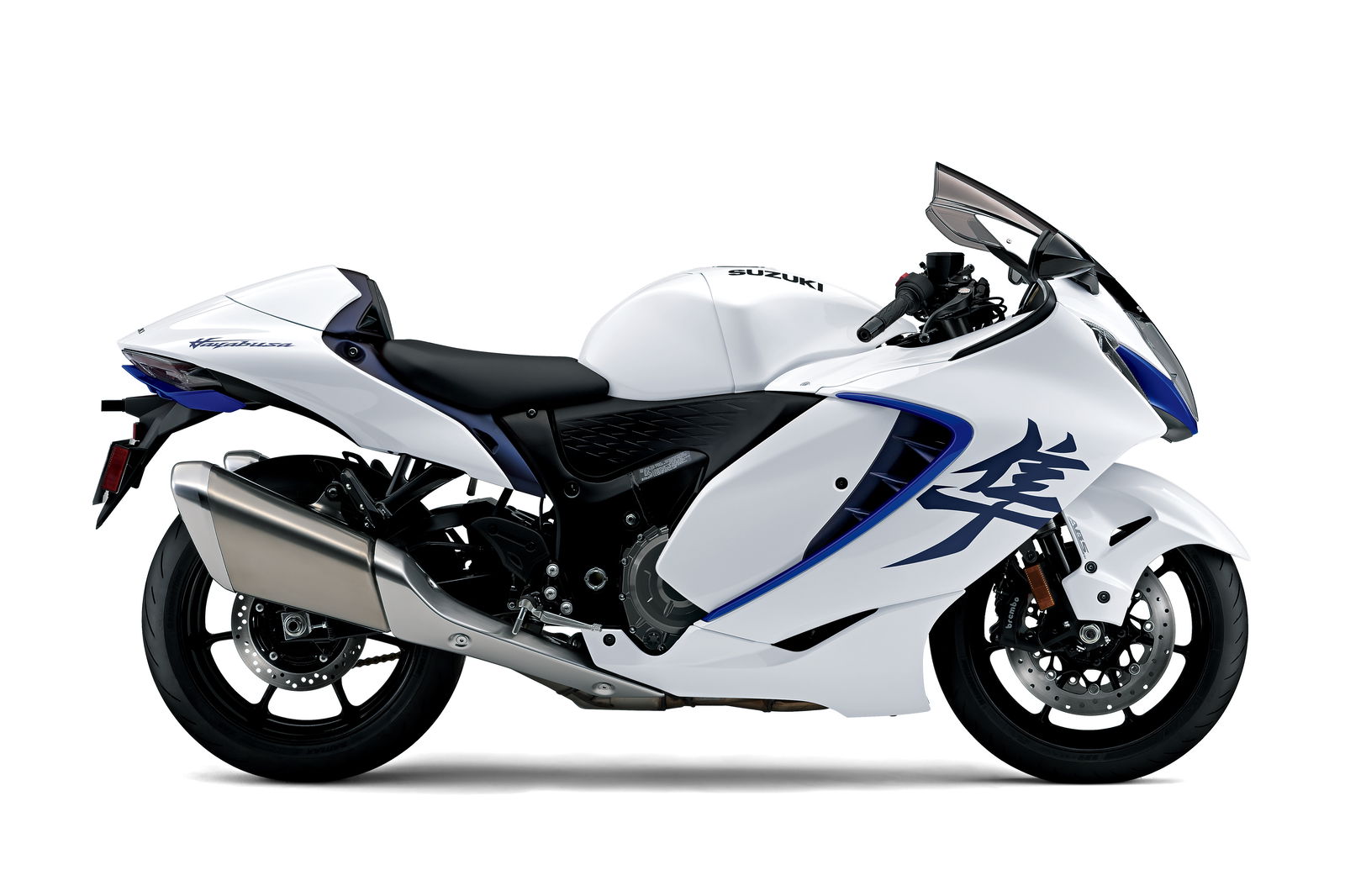 Suzuki Hayabusa in white and blue