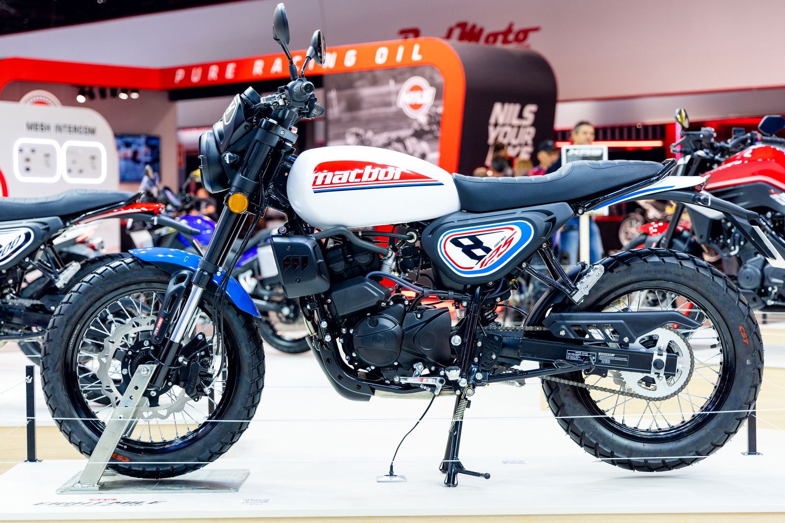 Macbor Eight Mile 125 Evo Scrambler at EICMA