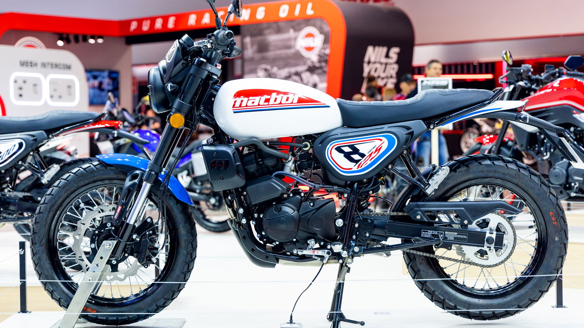 Macbor Eight Mile 125 Evo Scrambler at EICMA