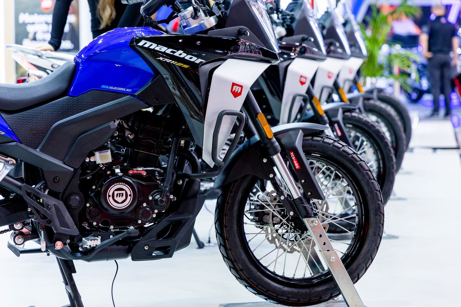 A row of Macbor motorcycles