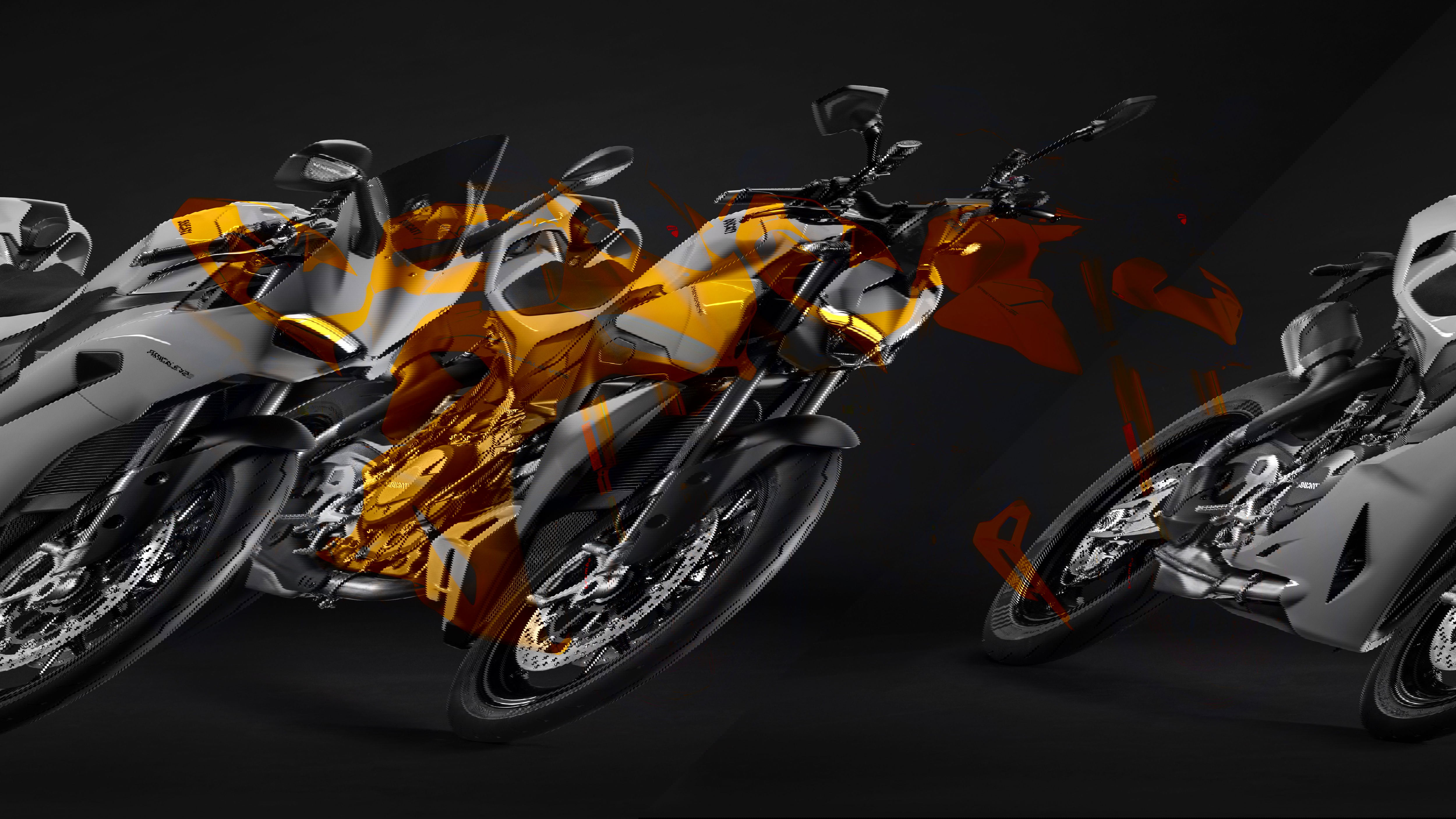 Ducati's Panigale V2 S and Streetfighter V2 S get yellow paint job