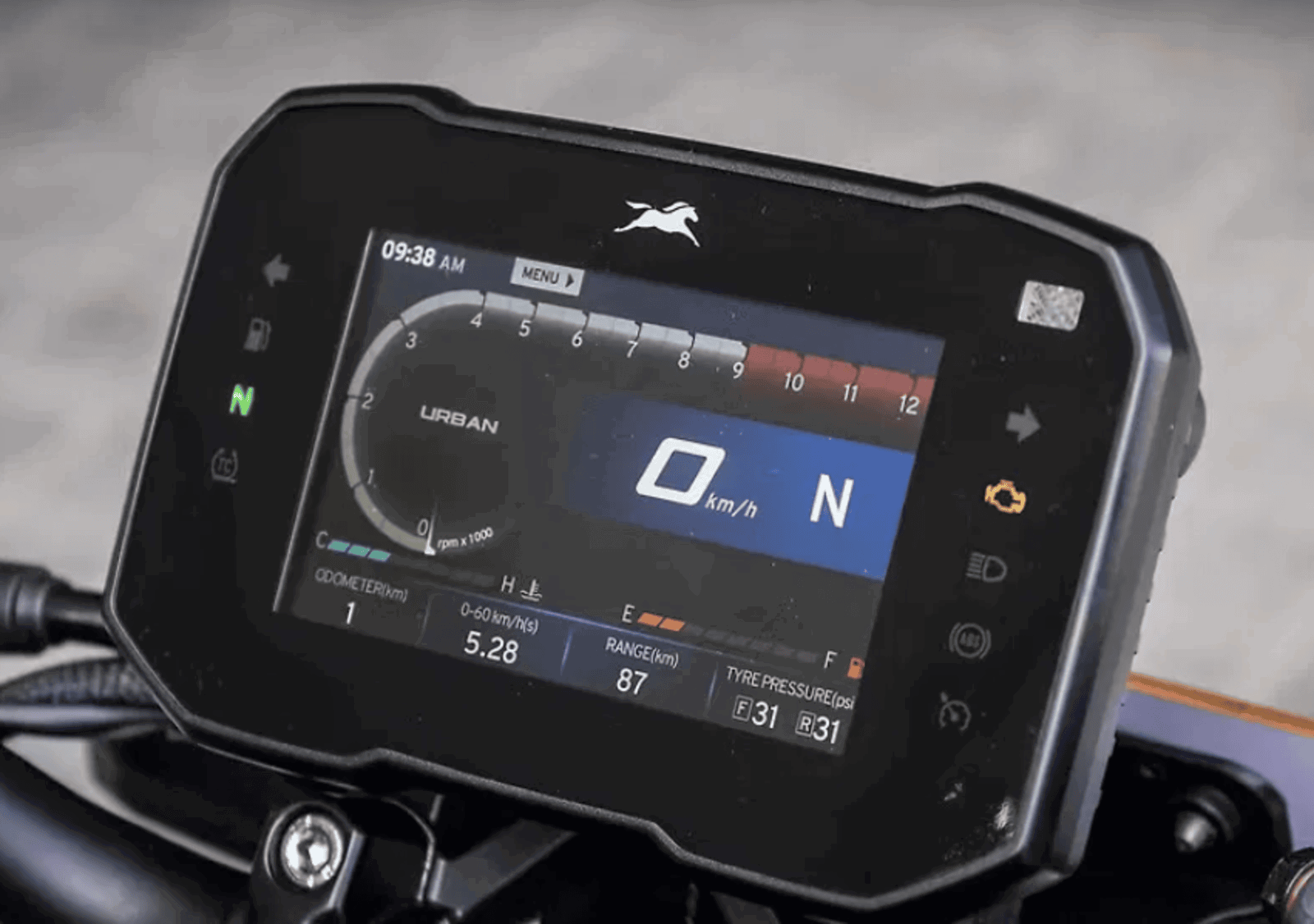 The TFT dash housed by the TVS Apache RTR 310