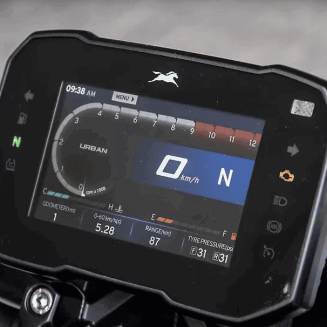 The TFT dash housed by the TVS Apache RTR 310