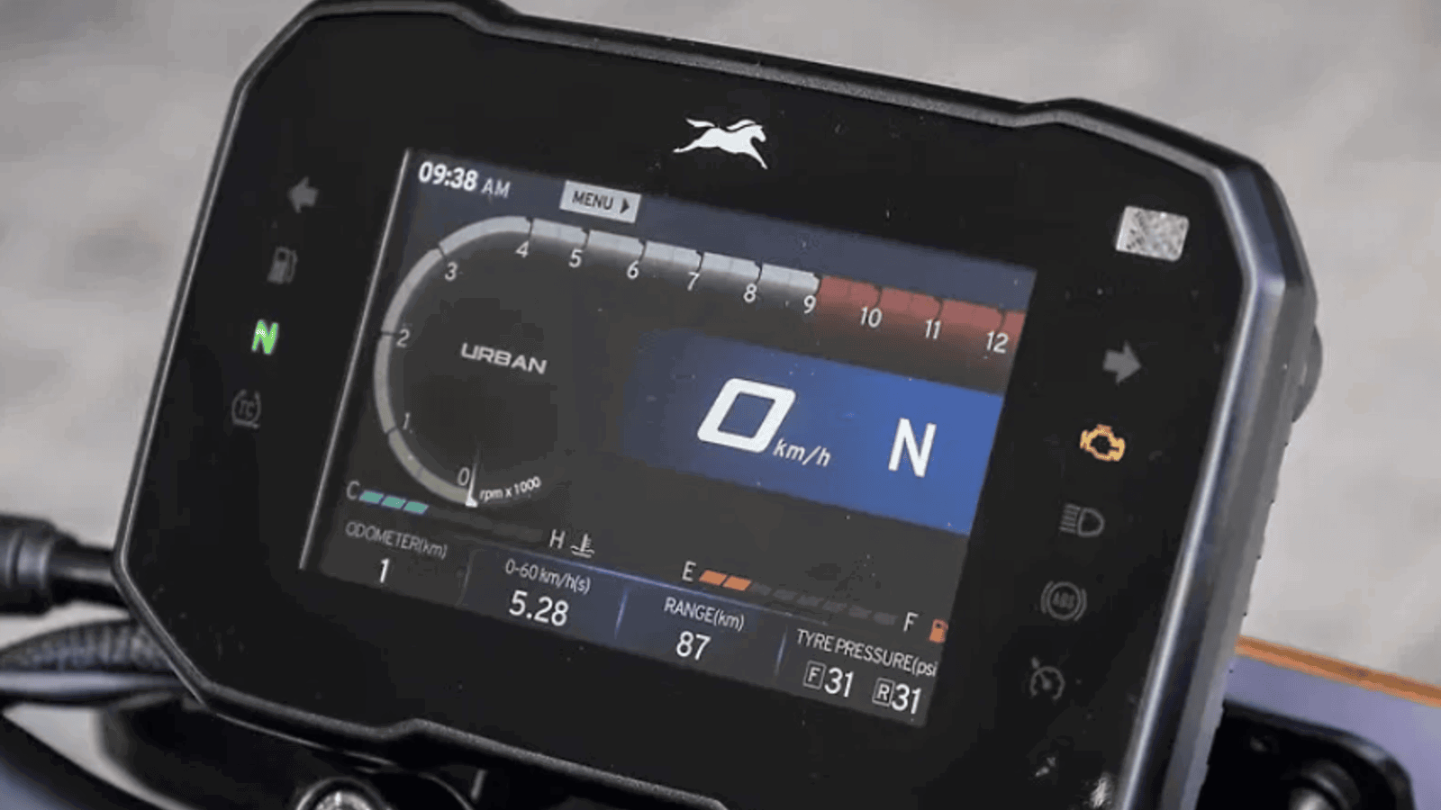 The TFT dash housed by the TVS Apache RTR 310