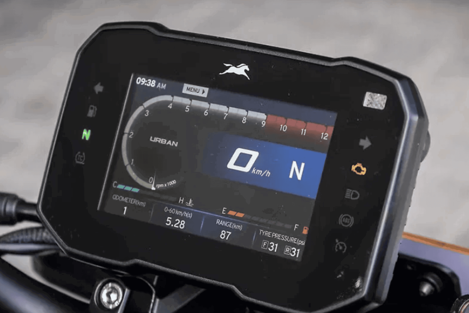 The TFT dash housed by the TVS Apache RTR 310