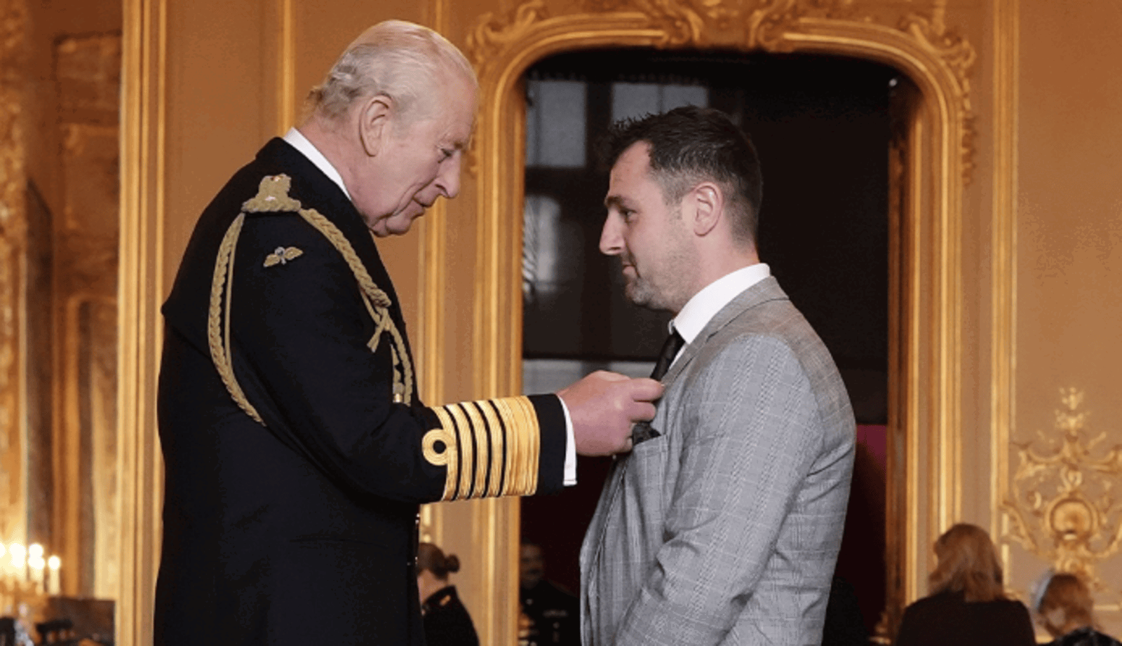 Michael Dunlop and King Charles. Photo credit - Isle of Man TT