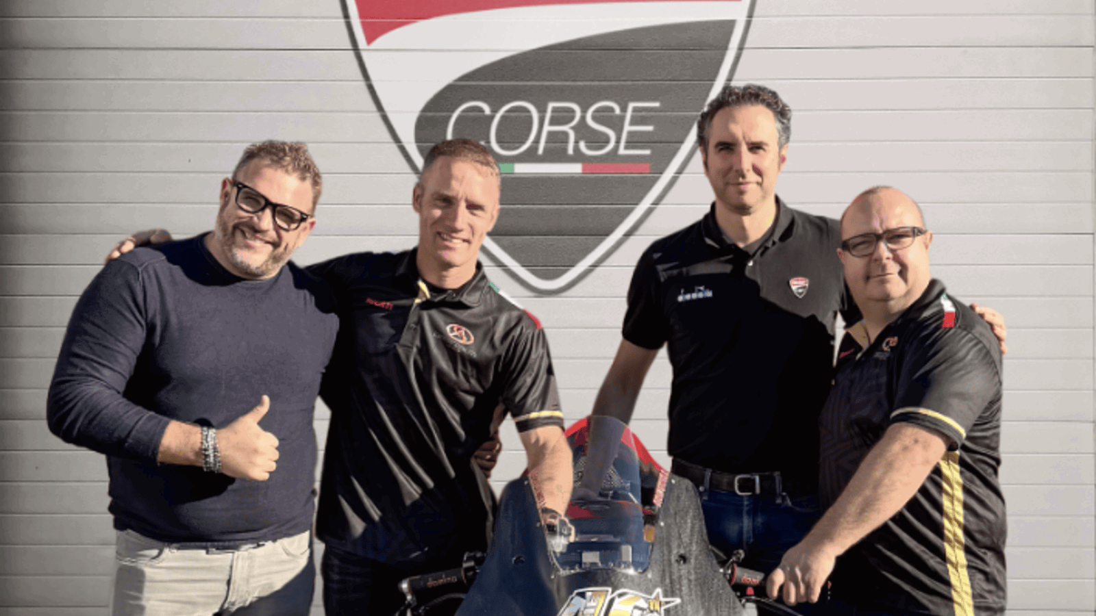 Tommy Bridewell with the new Superbike Advocates Team