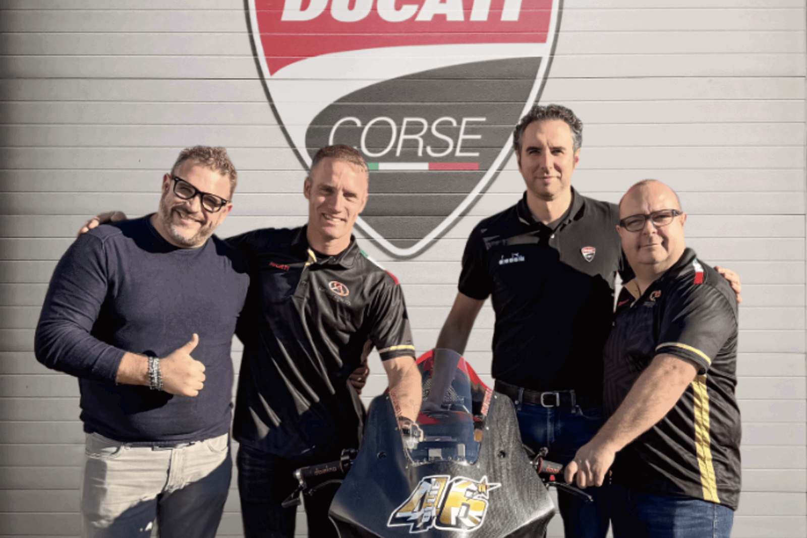 Tommy Bridewell with the new Superbike Advocates Team