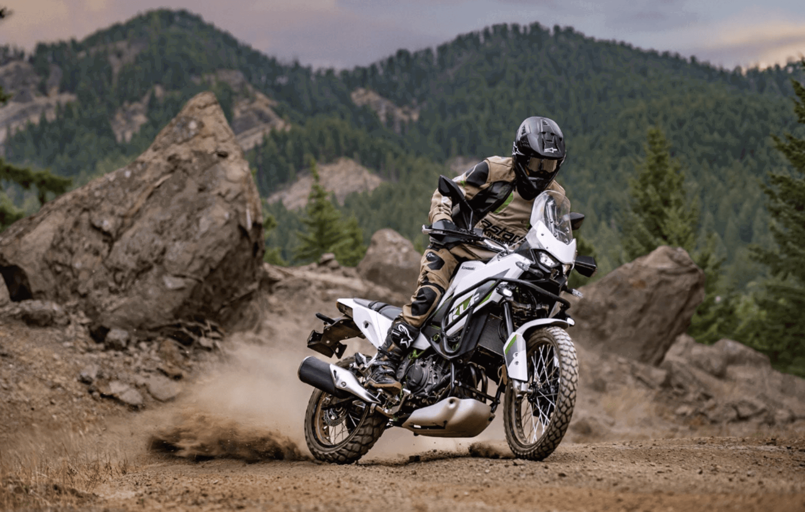 Kawasaki KLE500 adventure bike
