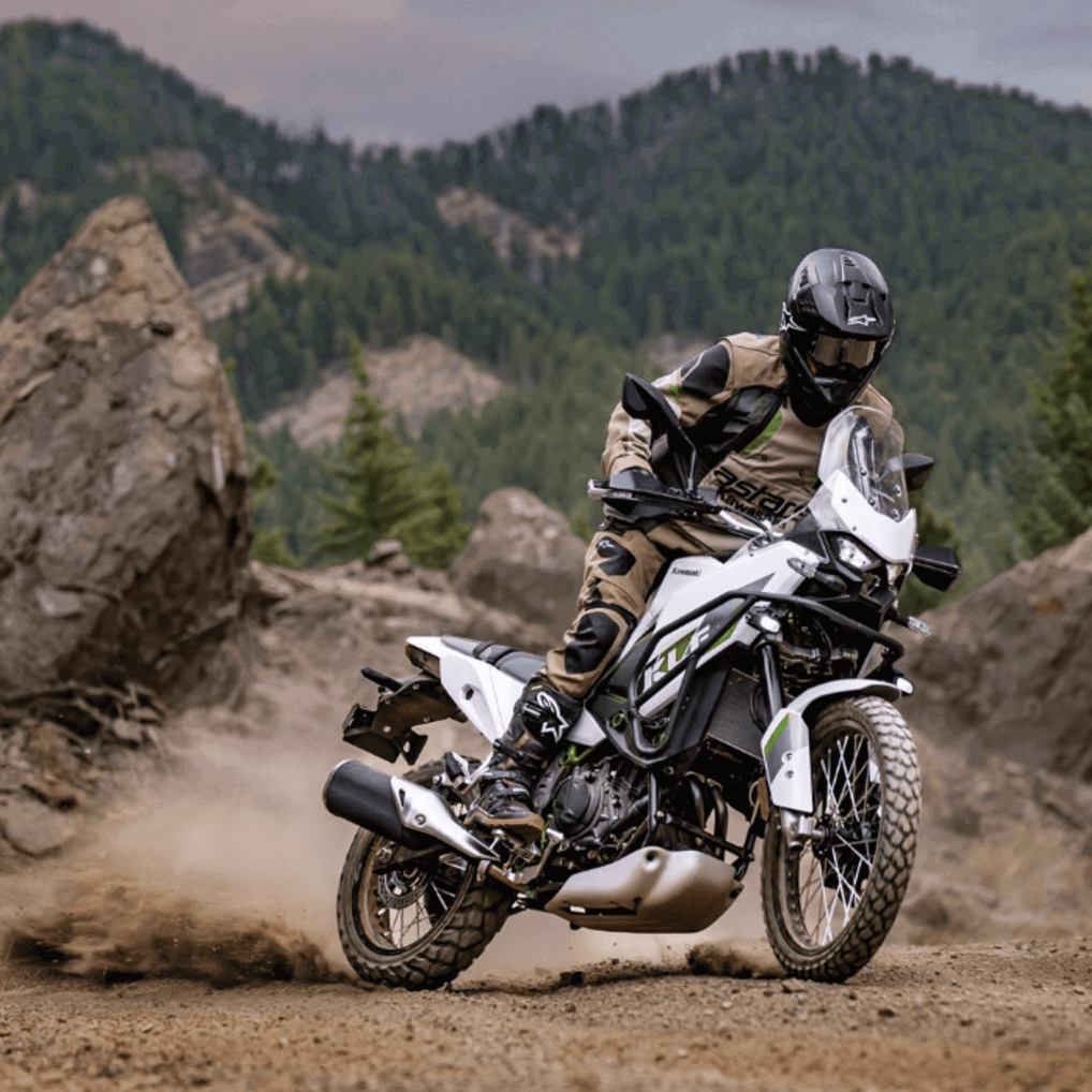 Kawasaki KLE500 adventure bike