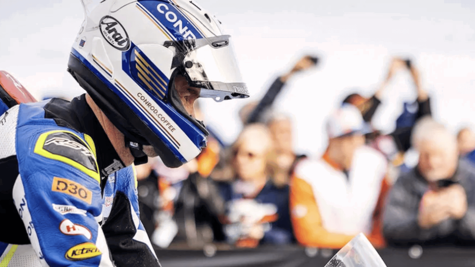 Conor Cummins at the TT start line. Image credit - Isle of Man TT