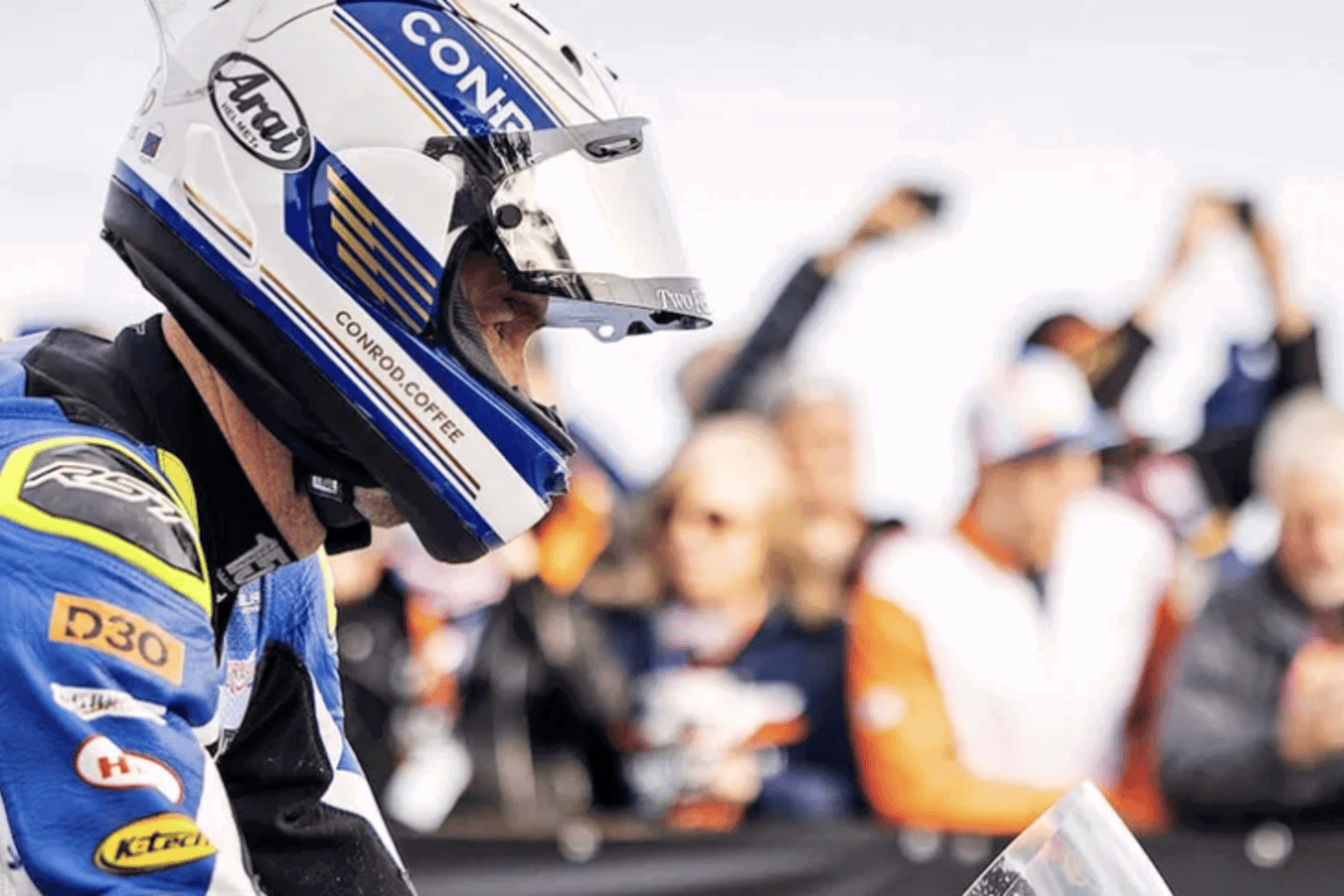 Conor Cummins at the TT start line. Image credit - Isle of Man TT