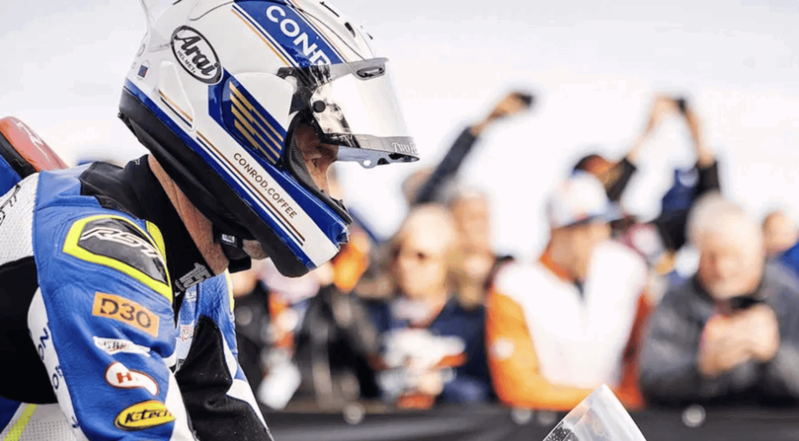 Conor Cummins at the TT start line. Image credit - Isle of Man TT