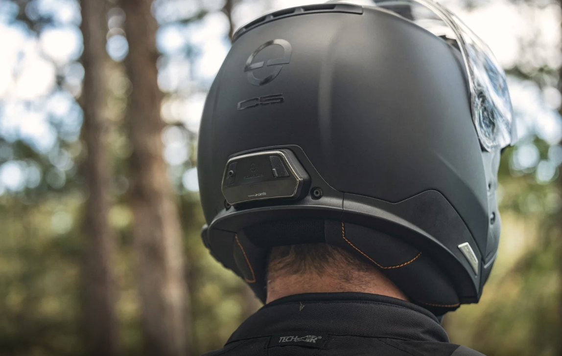 Rear of the Schuberth C5 ANC modular helmet