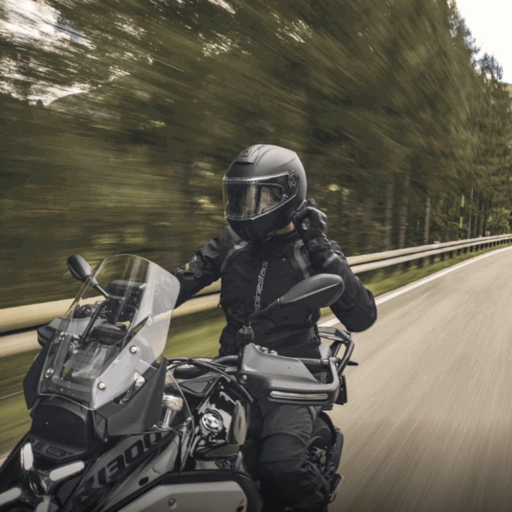 Schuberth C5 ANC helmet used on the road