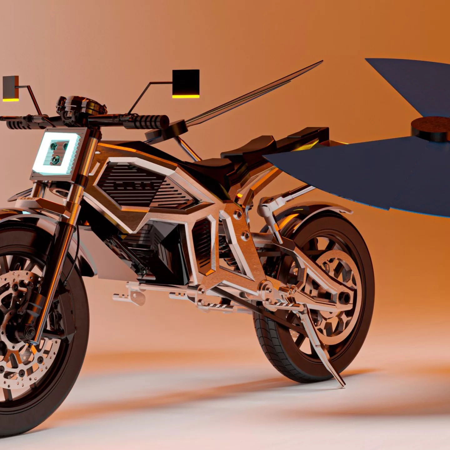 The Solaris solar-powered motorcycle