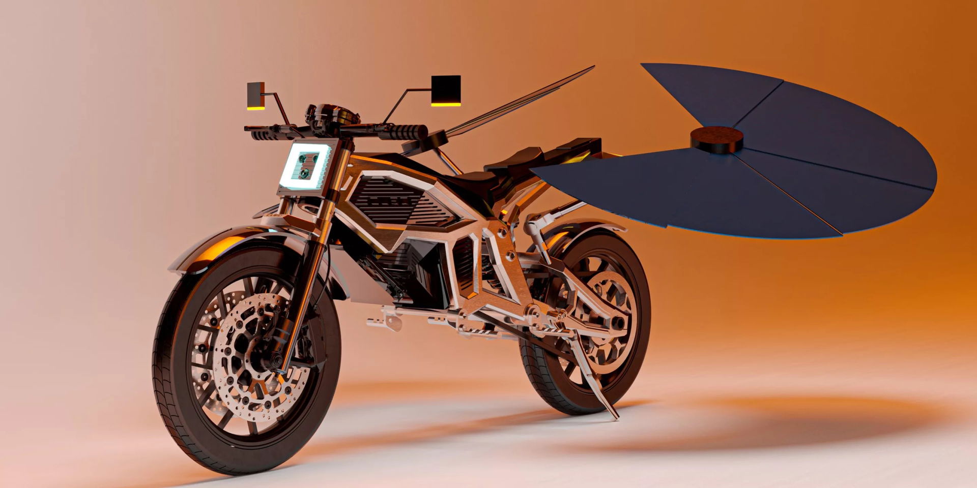 The Solaris solar-powered motorcycle