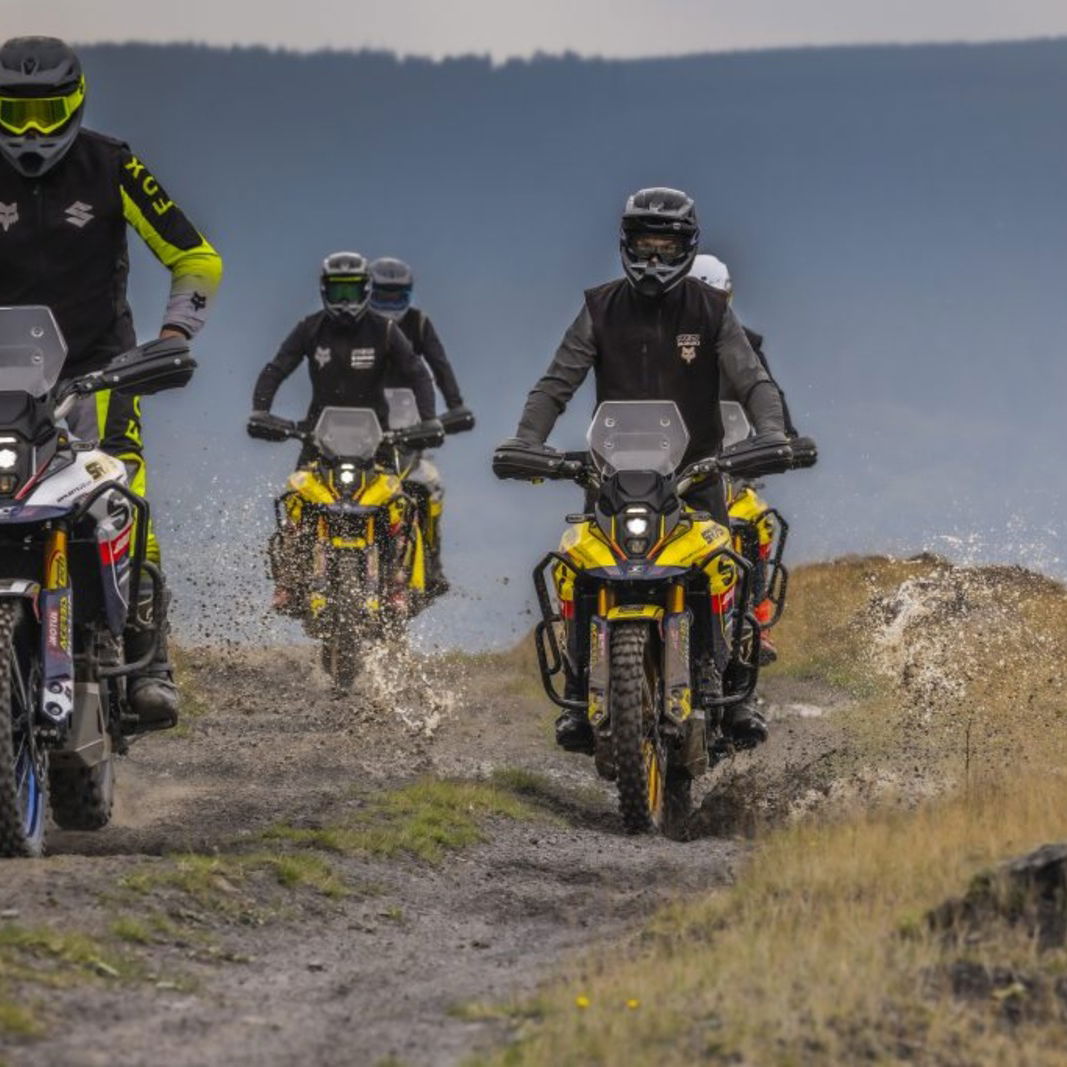 Suzuki motorcycles riding off-road