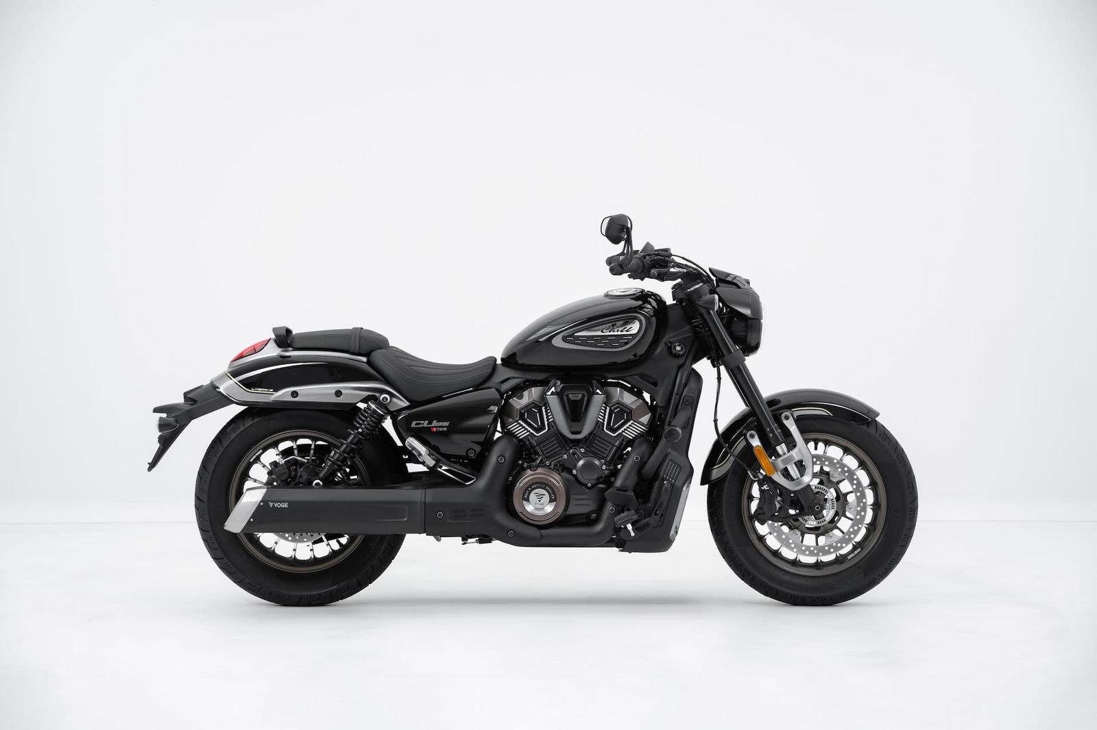 Side view of the new Voge CU625 cruiser unveiled at EICMA