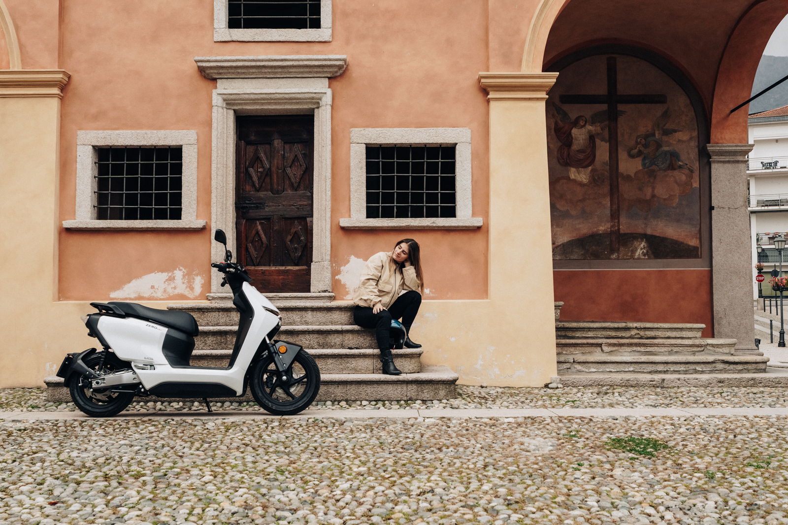 LS1 scooter parked off-road