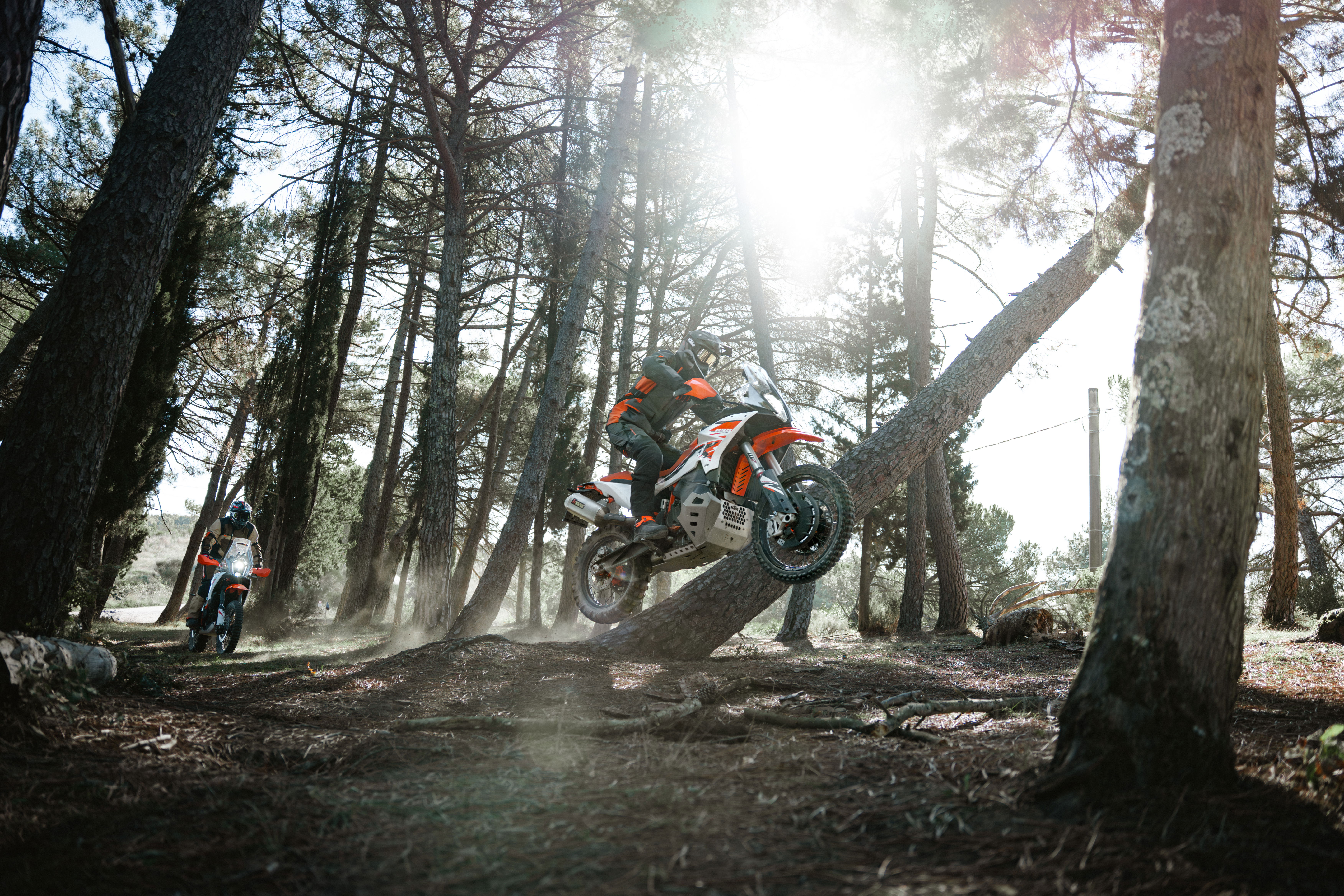 KTM adventure bike riding off-road