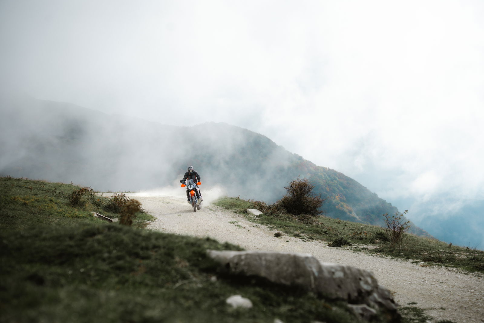 KTM bike in the mountains