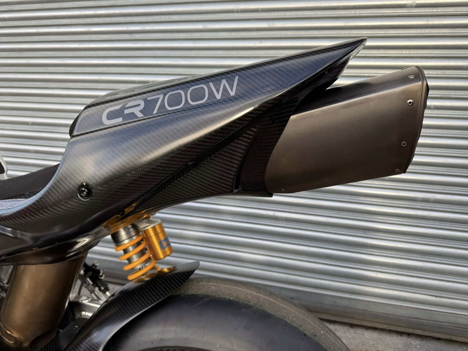 Crighton CR700W rear fairing and exhaust