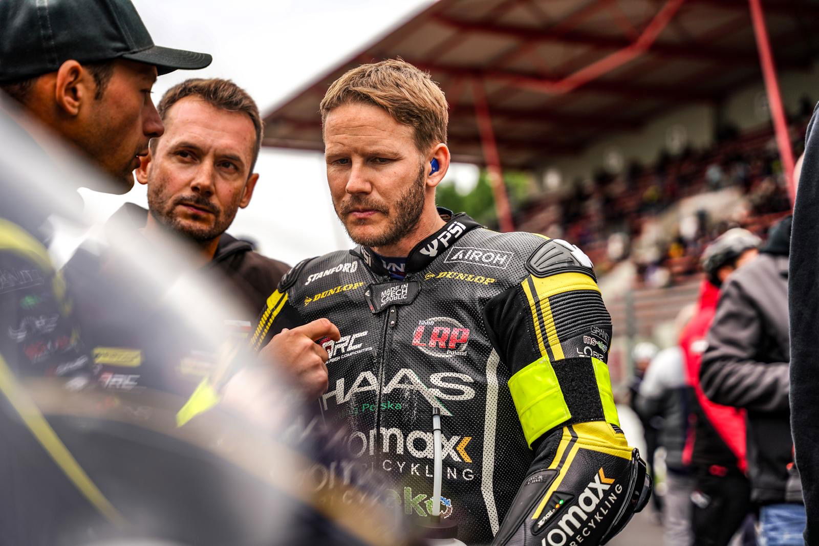 Motorcycle racer Danny Webb