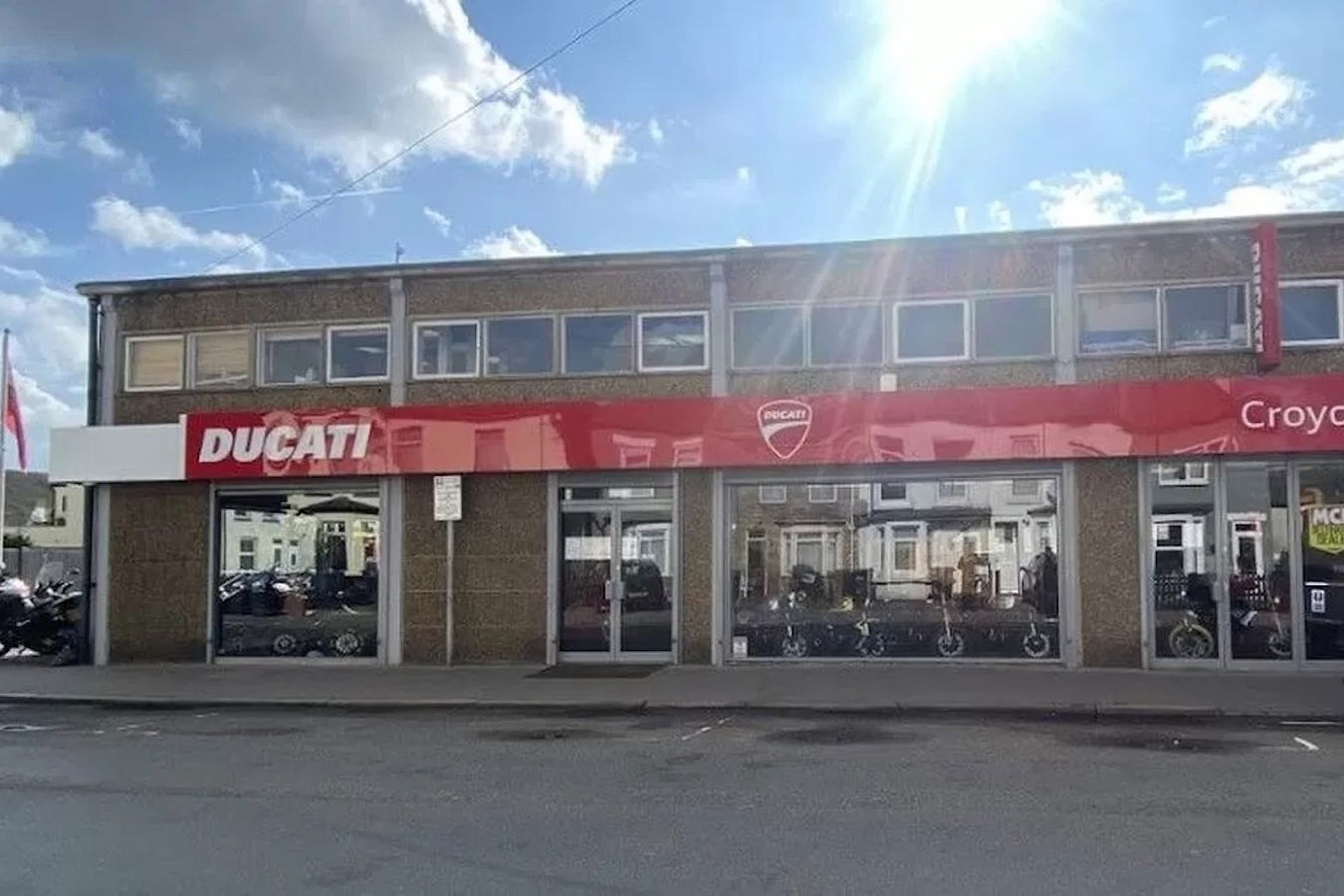 The Ducati Croydon store - pic from In Moto LTD