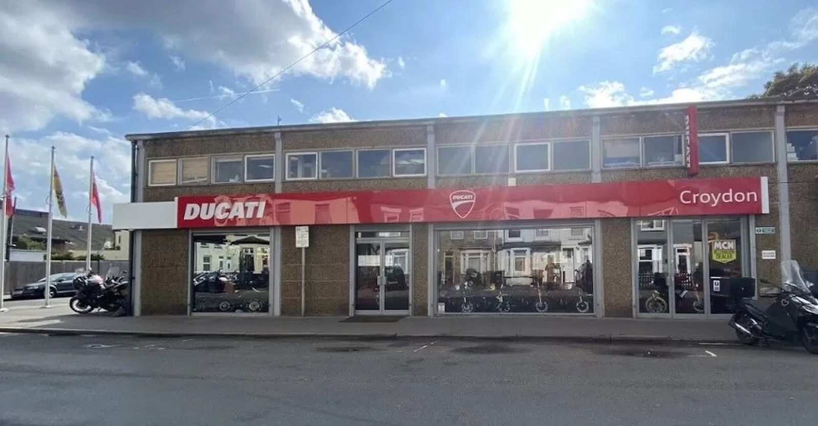 The Ducati Croydon store - pic from In Moto LTD