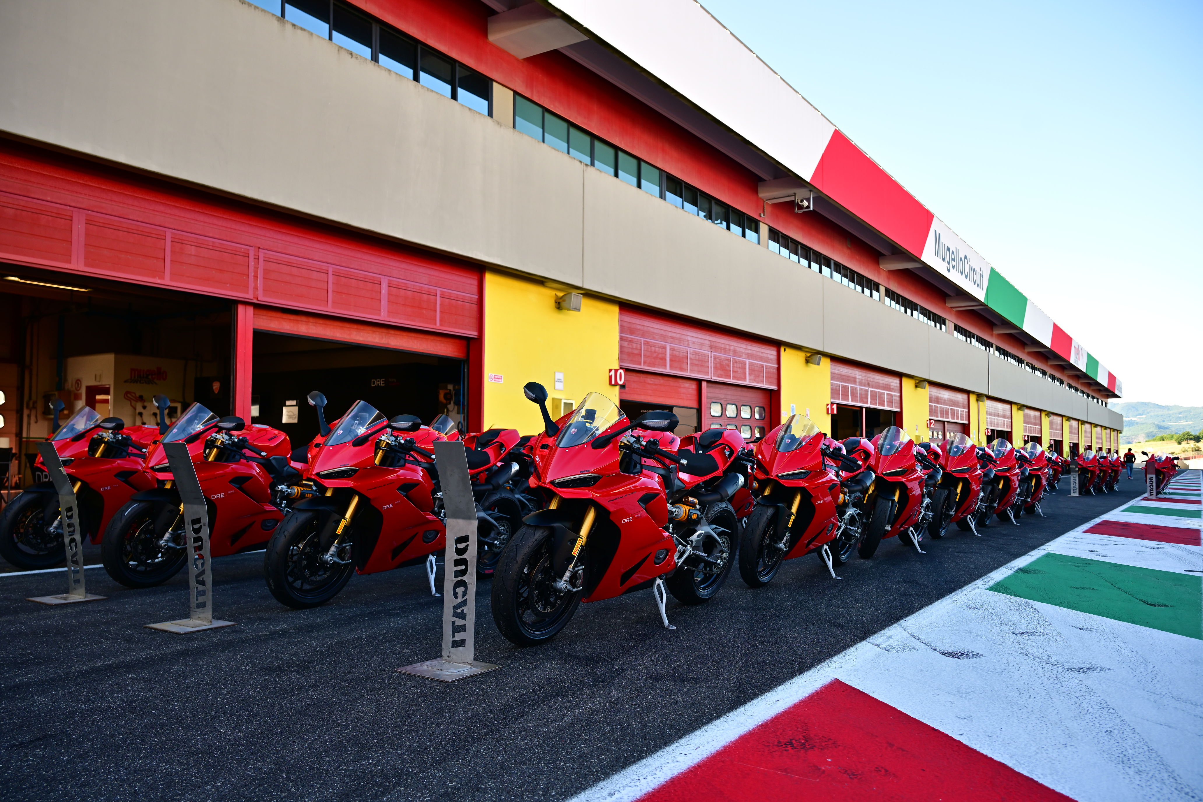 Ducati bikes at Mugello