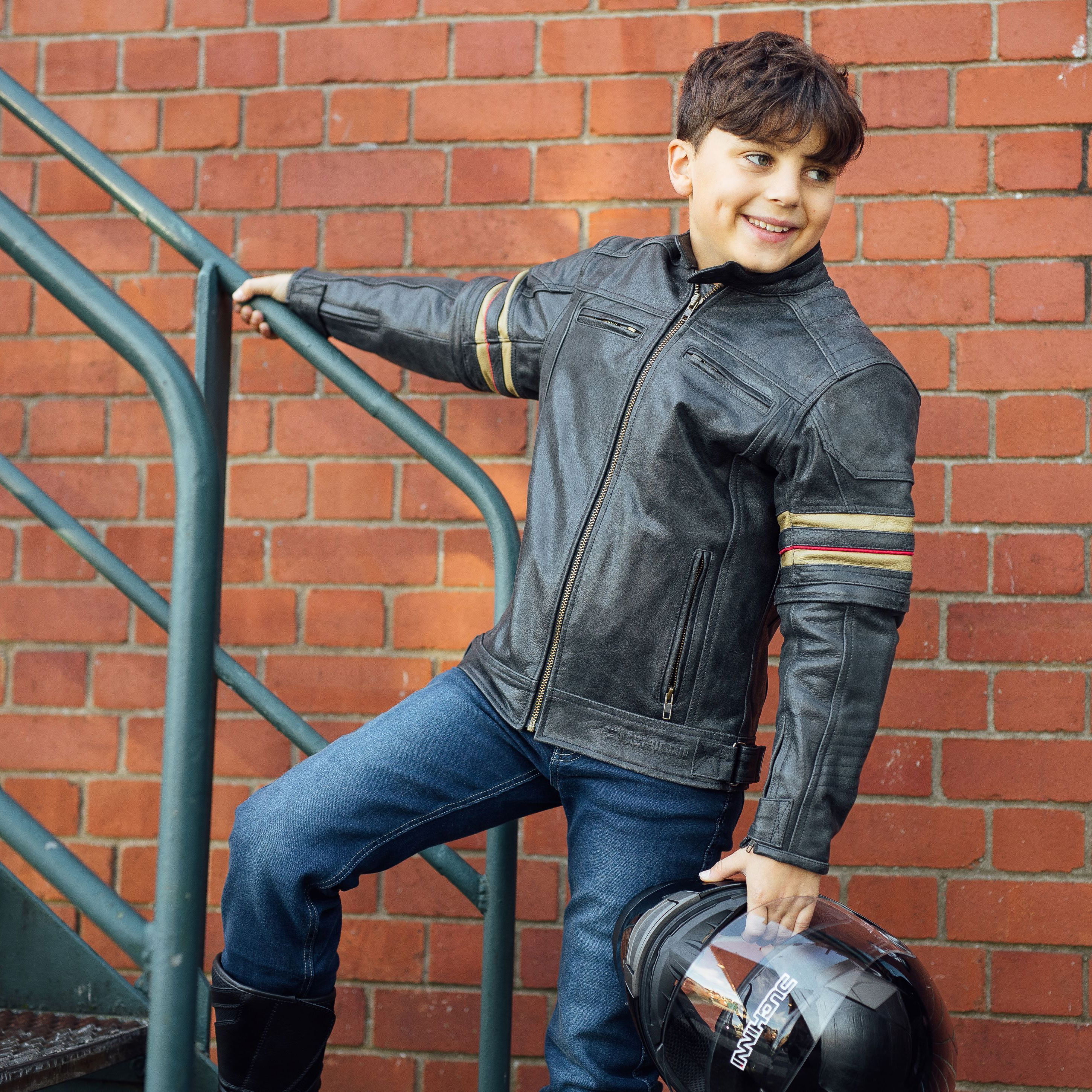 The Duchinni Detroit youth motorcycle jacket