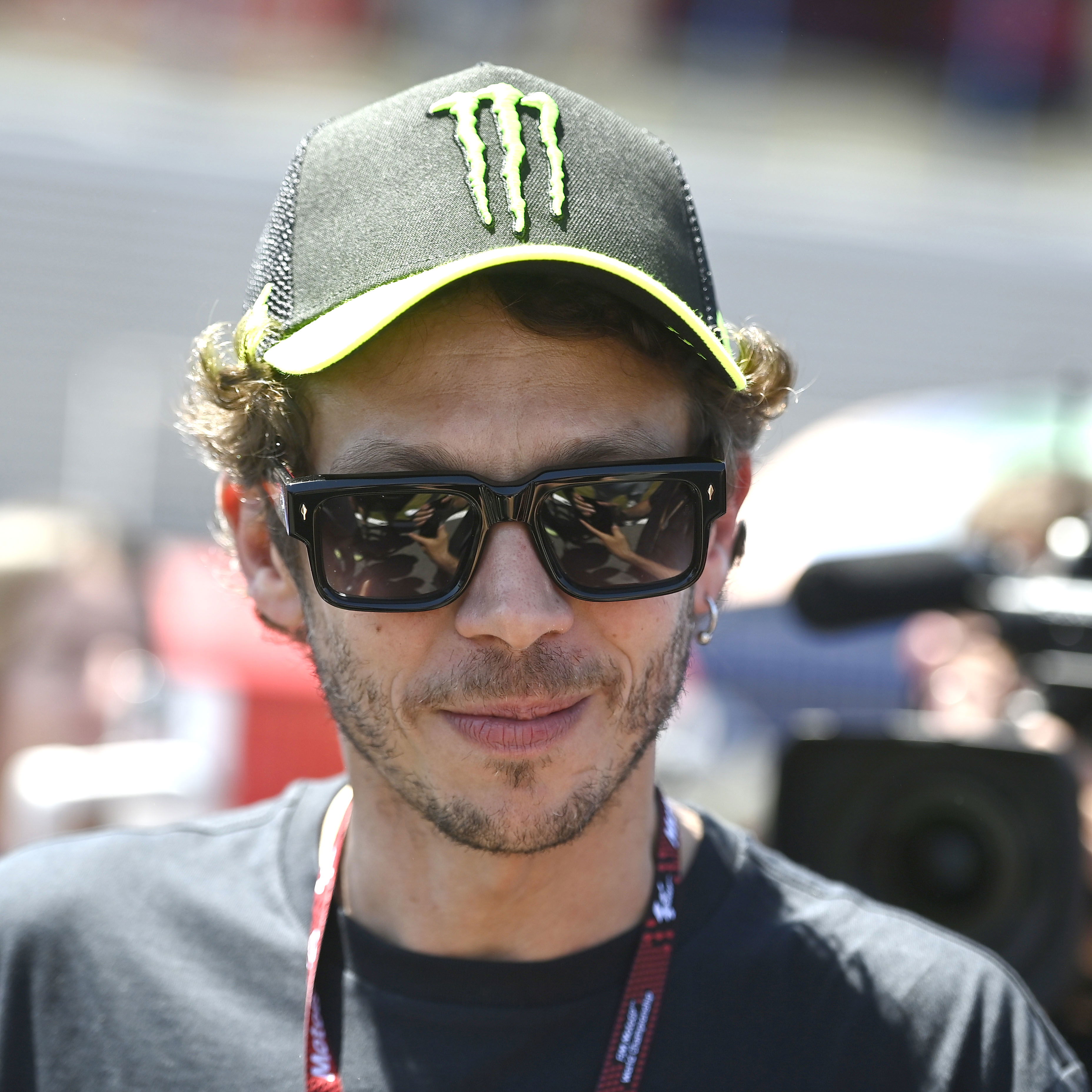 Valentino Rossi at a MotoGP race