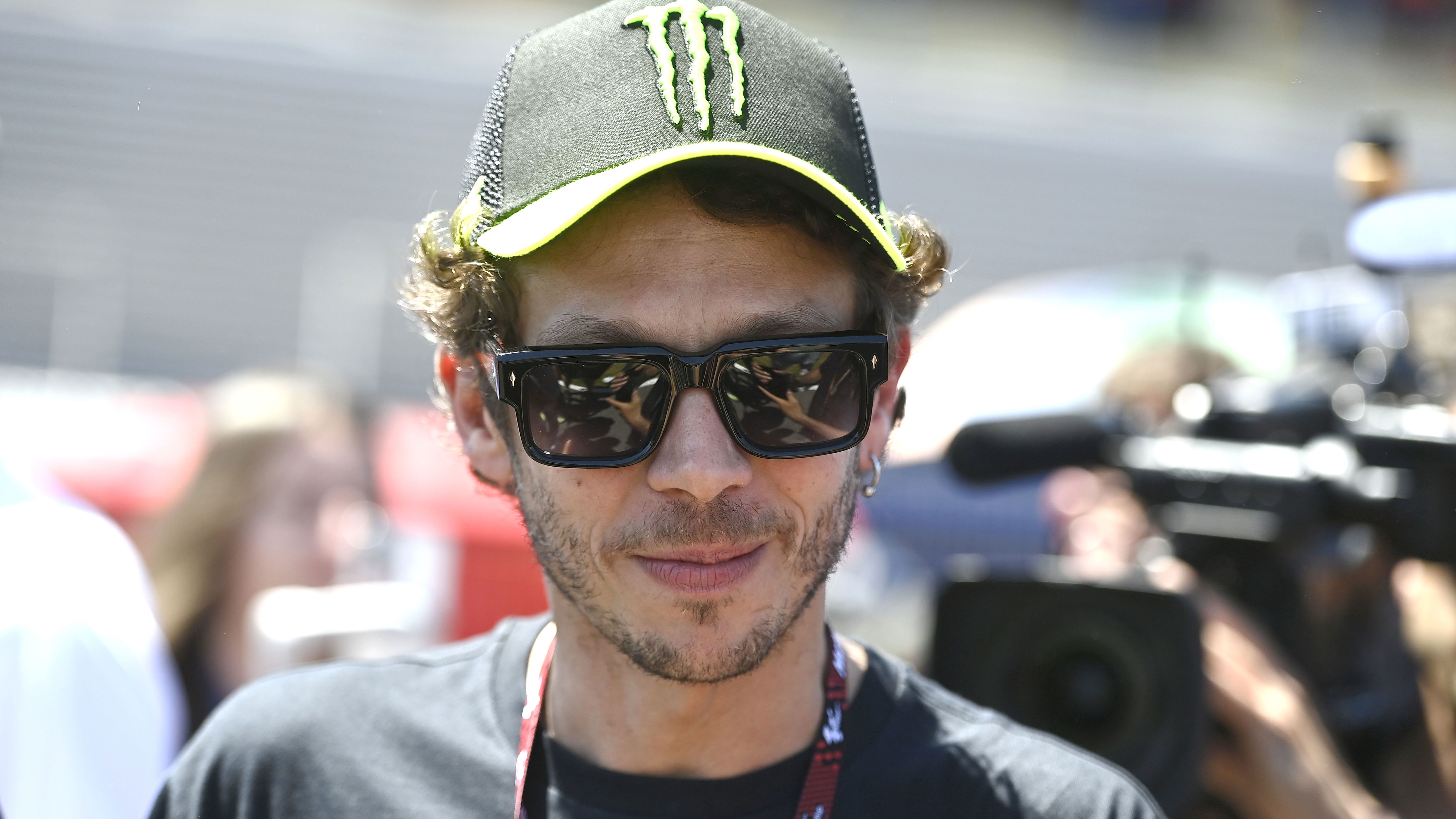 Valentino Rossi at a MotoGP race