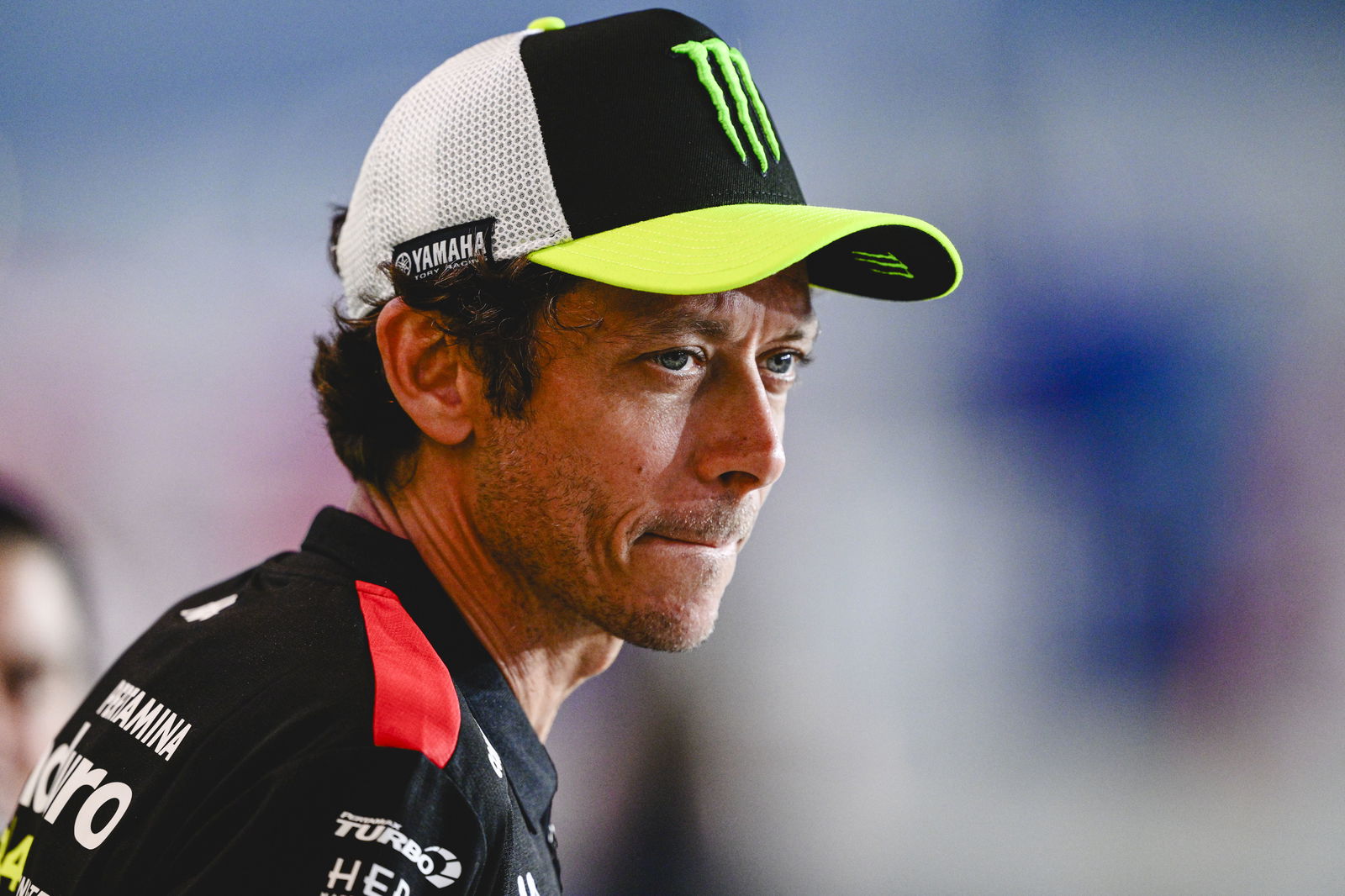 Valentino Rossi at a MotoGP race