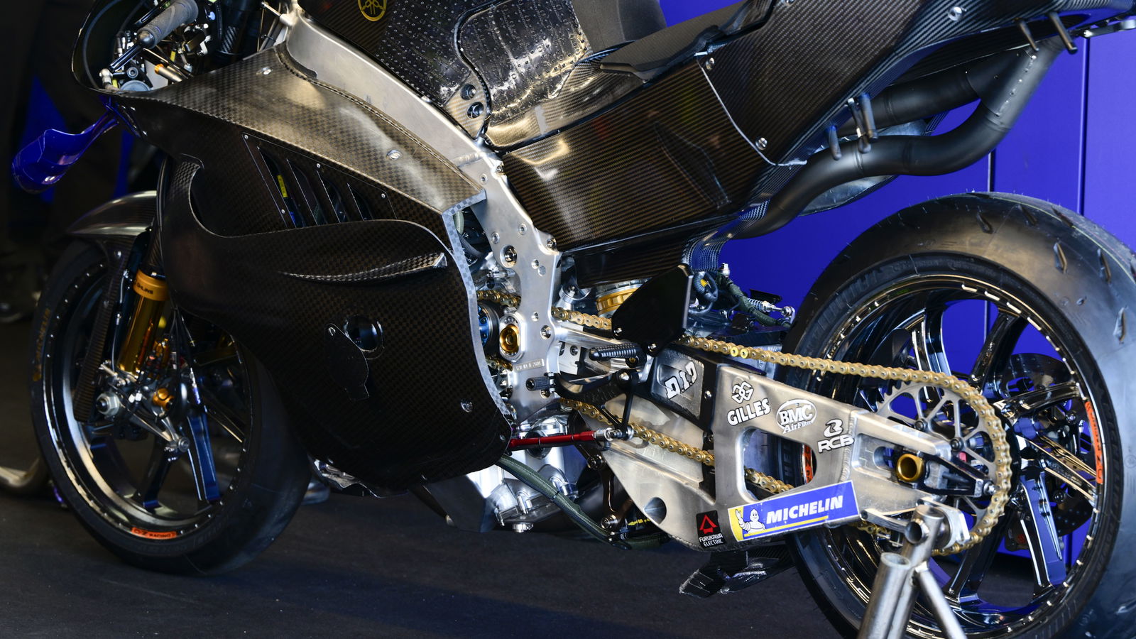 Yamaha V4 MotoGP bike. Photo credit - Gold and Goose