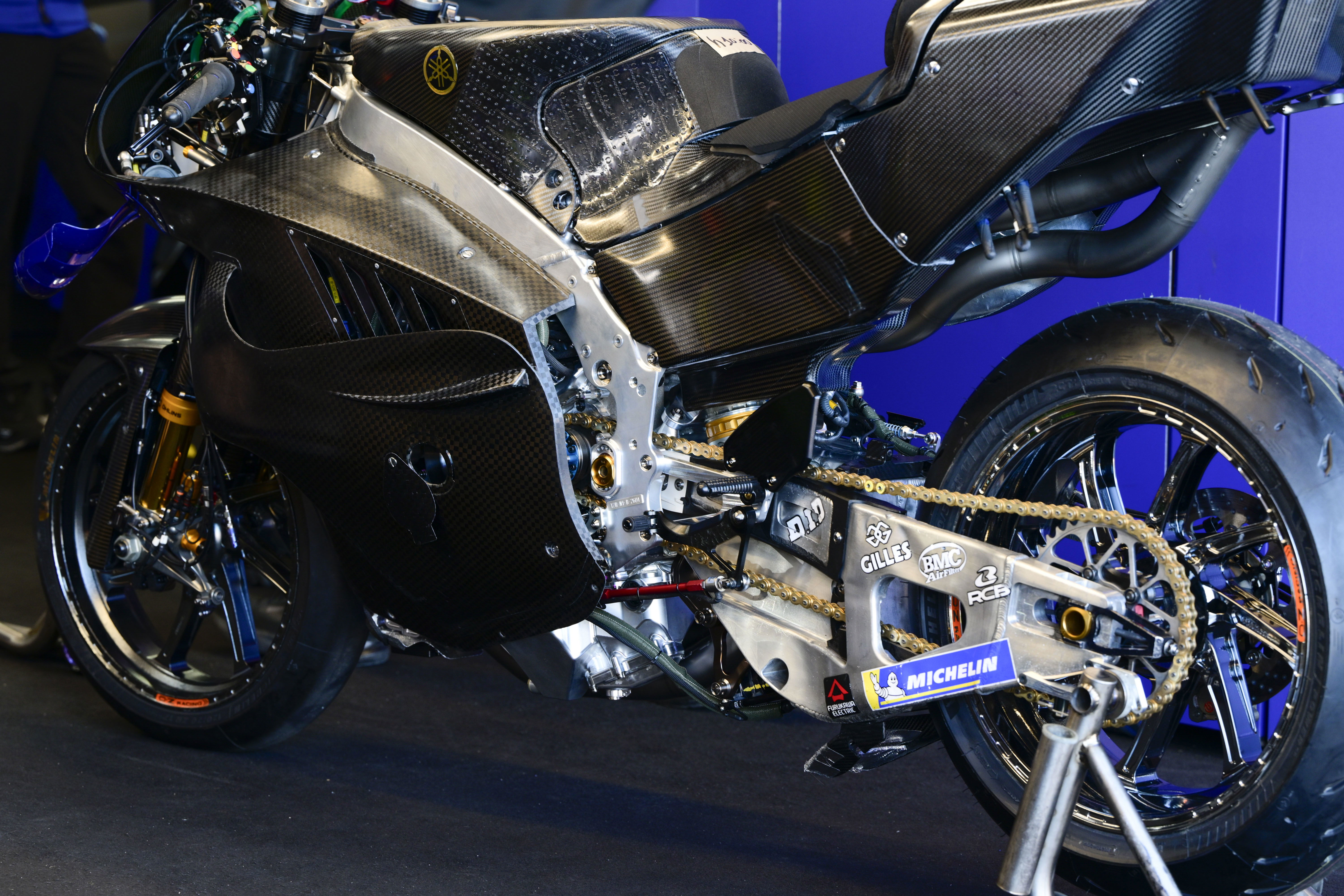 Yamaha V4 MotoGP bike. Photo credit - Gold and Goose