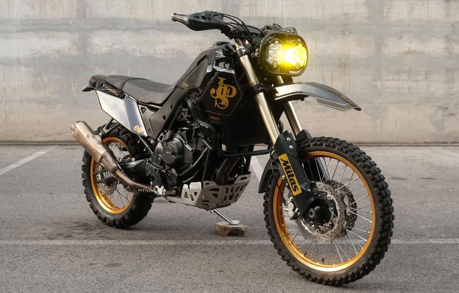 Holy Moly Motorcycles - JPS themed Yamaha Tenere 700