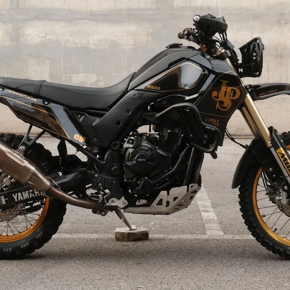 Holy Moly Motorcycles JPS themed Yamaha Tenere 700